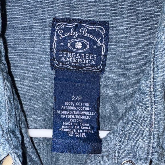 Lucy Denim Button-Up Shirt - Light Blue - Picture 2 of 5